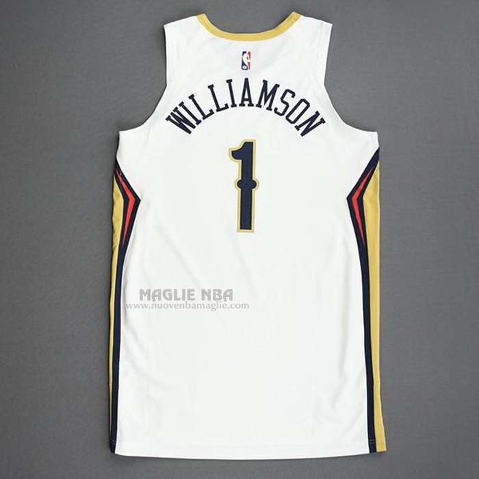 Maglia
 Zion Williamson NO 1 New Orleans Pelicans Association Autentico
 2020-21 Bianco
